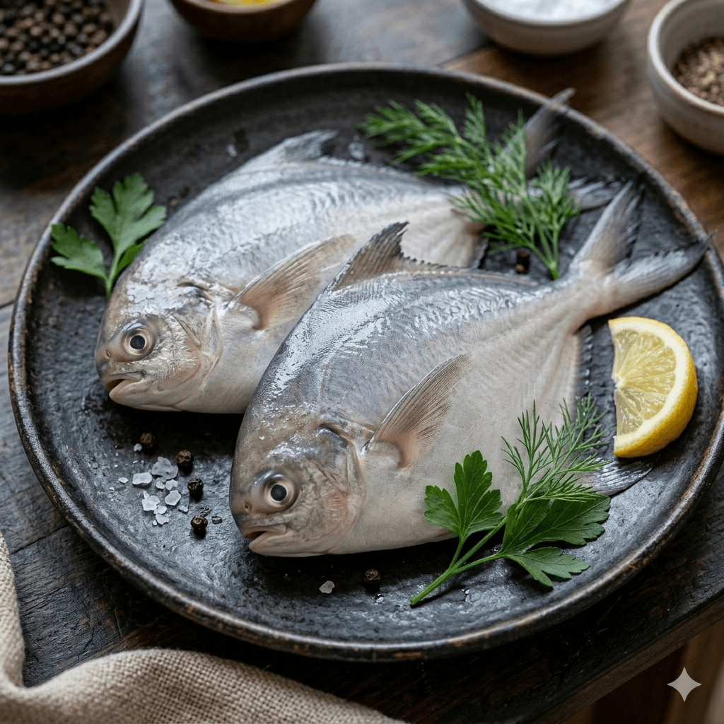 Pomfret 5/6 pieces-1Kg